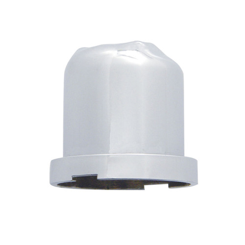 3/4" X 1 1/2" Chrome Plastic Skull Nut Cover, Push-On Style
