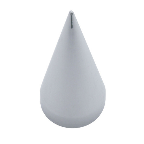 33mm x 4 1/2" Chrome Plastic X Spike Nut Cover - Thread-On (Box of 10)