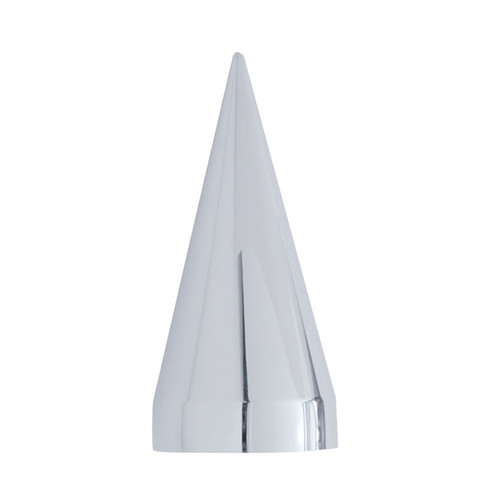33mm x 4 1/2" Chrome Plastic X Spike Nut Cover - Thread-On (Box of 10)