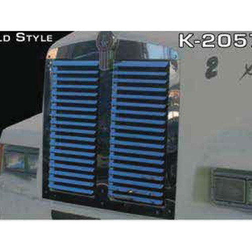 Kenworth T600 Grille Replacement - Hood Grille w/ 18 Louvers