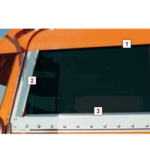 Window Air Deflectors For Use With 6 Inch Chopped Door Panels