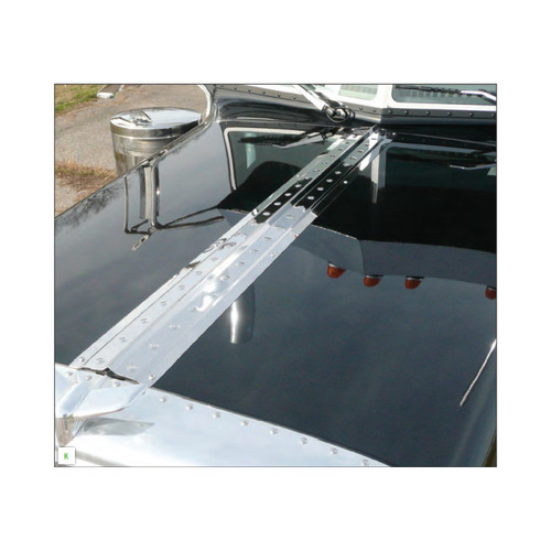 Peterbilt 379 Dimpled Wide Style Center Hood Trim