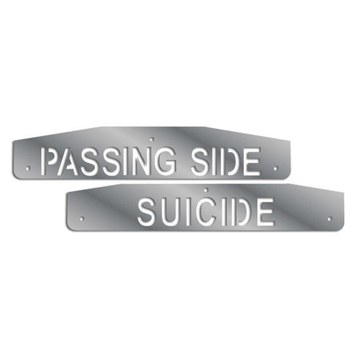 24" Flap Weights, "Passing Side/Suicide" with Backs and Hardware