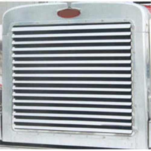 Peterbilt 379 Regular Hood Grill with 15 Louver Style Bars Extended Hood Shown
