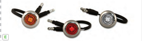 LED: 3/4" Round Grommet Mount Button Amber/Amber Light Kit with Bezel