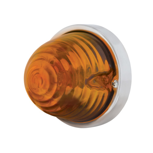 Beehive Large Glass Marker Light - Amber