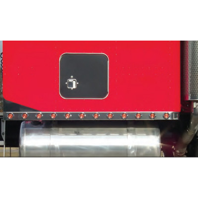 Peterbilt 63 Inch Sleeper w/ 3.5 Inch Face - 14 Combo Holes - w/ Extension