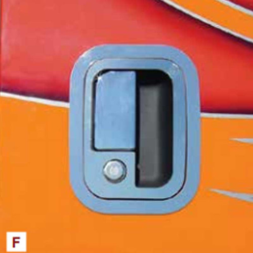 Peterbilt Door Latch & Key Hole Trims