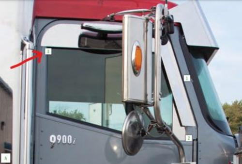 9900I / IX Polished Stainless 6" Top of Door Trim