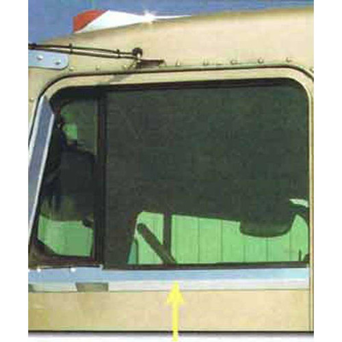 Kenworth Non-Daylite Door Under Window Trims with Dimples