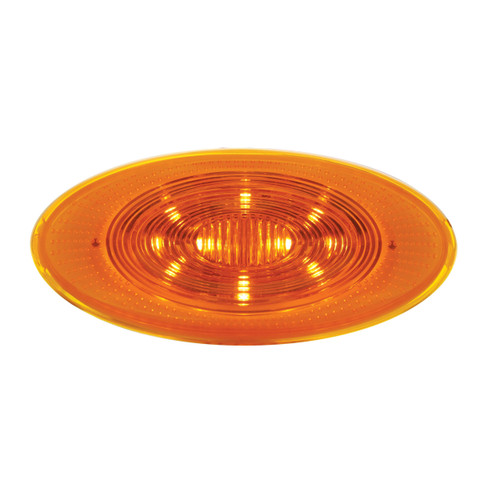 10 LED Peterbilt 386 Front Fender Turn Signal Light - Amber LED/Amber Lens