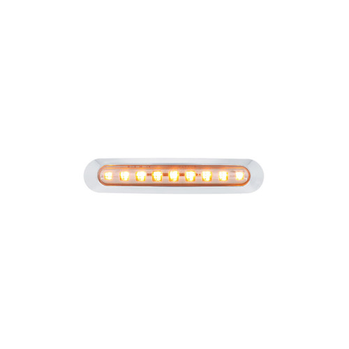 9 LED Clearance/Marker Light Bar - Amber LED/Clear Lens