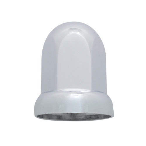 33mm x 2-7/16" Chrome Plastic Standard Nut Covers With Flange - Push-On