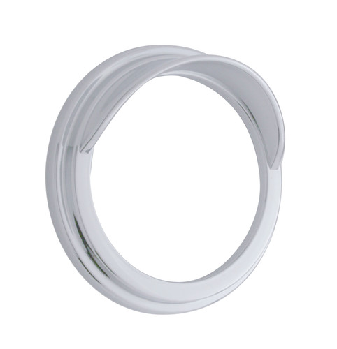 Chrome Plastic Pyrometer Gauge Bezel With Visor For Freightliner -Classic Design