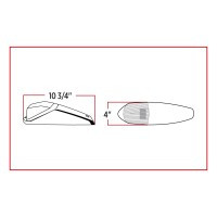 CLEAR AMBER MARKER SQUARE CAB LED LIGHT WITH HOUSING - 42 DIODES