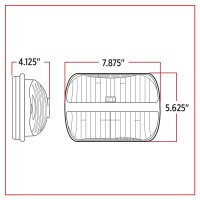 5" X 7" LED REFLECTOR HEADLIGHT - COMBINATION HIGH & LOW BEAM