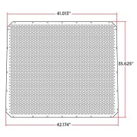PETERBILT 379 EXTENDED HOOD FRONT GRILL WITH OVAL PUNCH OUTS
