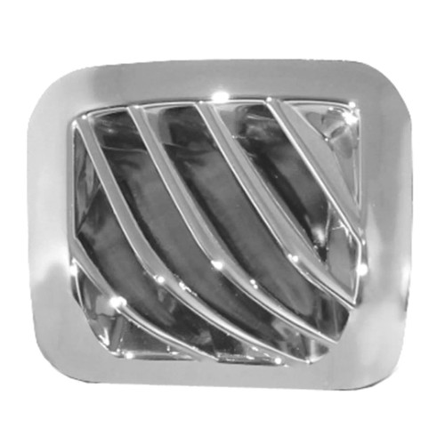CHROME PLASTIC PASSENGER SIDE DASH DEFROST VENT FOR PETERBILT