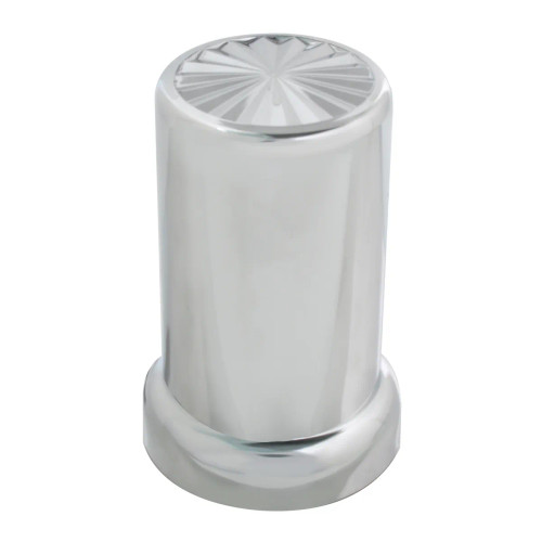 PINWHEEL CHROME PLASTIC LUG NUT COVER