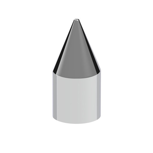 15/16" X 2-1/2" CHROME PLASTIC SPIKE NUT COVER - PUSH-ON (COLOR BOX OF 60)