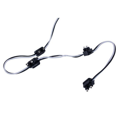 2 PRONG PLUG WIRING HARNESS WITH 5 PLUGS & 7" LEAD (BULK)