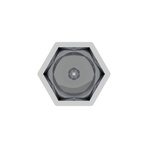 15/16" x 1 5/8" Chrome Plastic Bullet Nut Covers - Push-On (10-Pack)