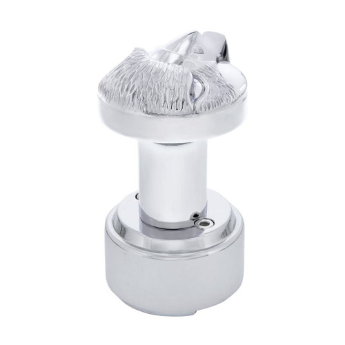 EAGLE THREAD-ON SHIFT KNOB & ADAPTER FOR EATON FULLER STYLE 9/10 SHIFTER - CHROME