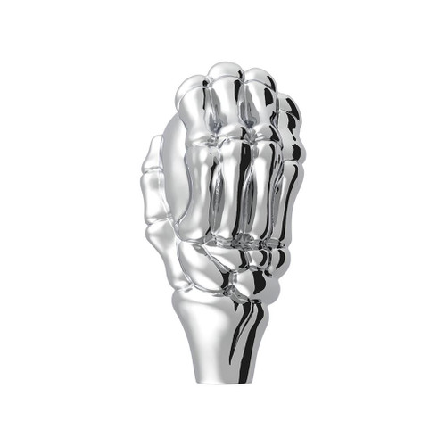 1/2"-13 THREAD-ON SKULL SHIFT KNOB - CHROME (BULK)