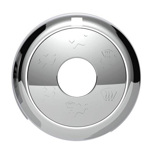 CHROME PLASTIC A/C CONTROL 6-PIECE DIAL COVERS FOR 2018-2023 FREIGHTLINER CASCADIA