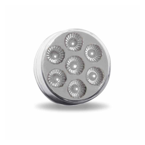 2.5″ Amber Marker to Red Auxiliary Round LED Light – 7 Diodes