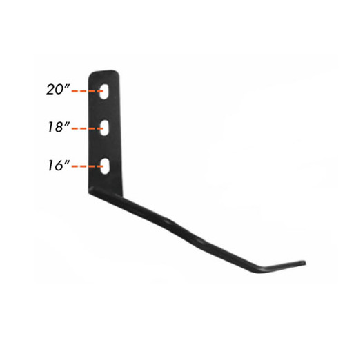 Peterbilt 389 Bumper Support Brackets For 16", 18" Or 20" Bumpers