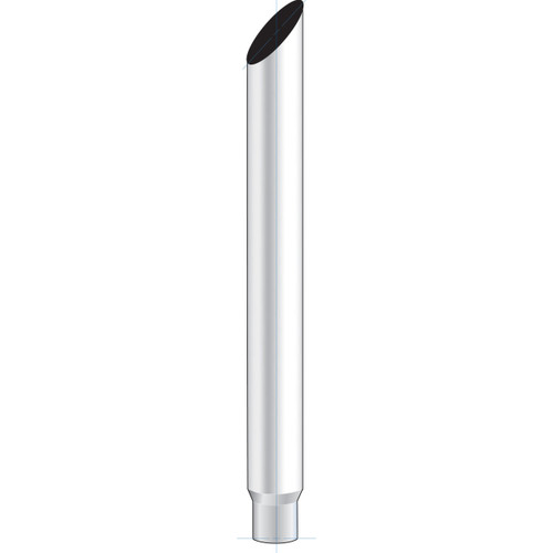 6" Mitered Reduce To 5" O.D. Bottom Exhaust - 60" L