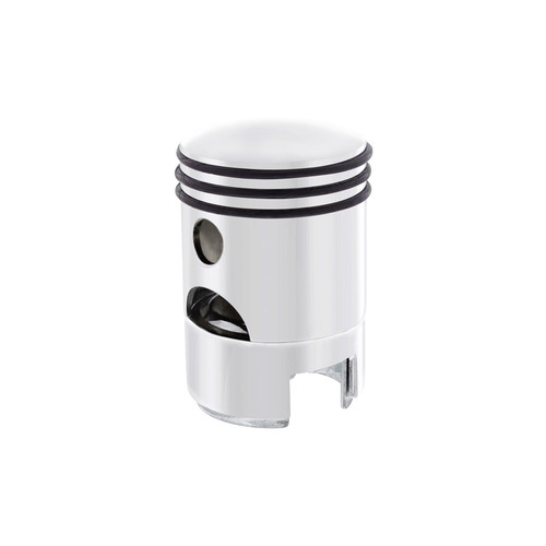 Chrome Piston 13/15/18 Gearshift Knob w/ Adapter