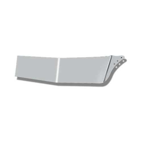 Kenworth W900 12" Gangster Butterfly Drop Visor With 6 Angled Slotted Light LEDs Clear/Amber