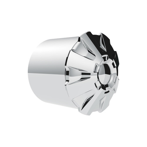 Flat Top Hex Chrome Plastic 33mm Screw-On Lug Nut Cover-Grand General-10338