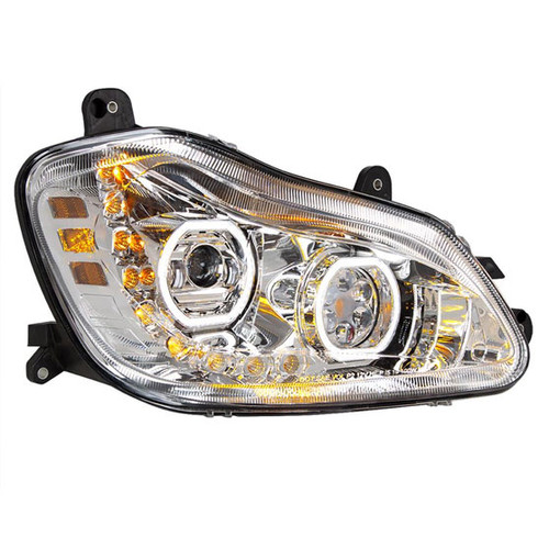 Chrome 10 LED Headlight for 2013-2021 Kenworth T680