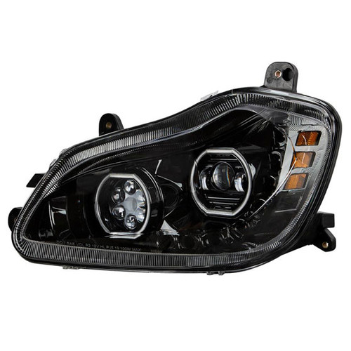 Black 10 LED Headlight For 2013-2021 Kenworth T680
