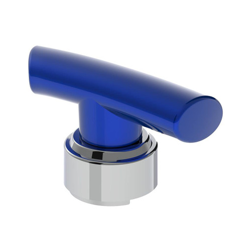 THREAD-ON T-SHAPE GEARSHIFT KNOB WITH CHROME 13/15/18 SPEED ADAPTER – INDIGO BLUE