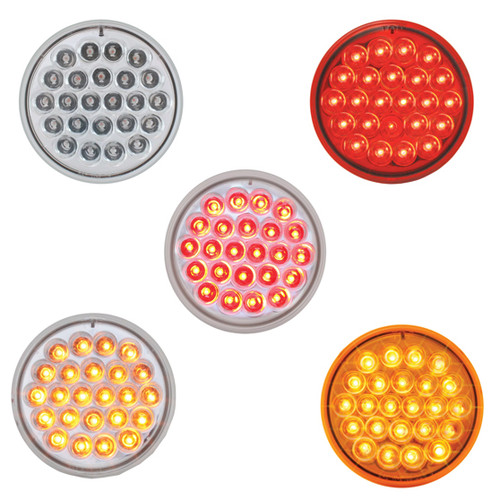 4" Round Continuous LED Strobe Light Light Only