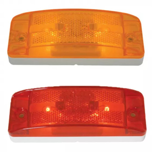 Turtle Style Side Marker Light w/ Reflector Lens