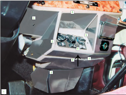 Peterbilt 330, 357, 377, 378, 379 and 385 AC/Heater Control Panel W/Bunk Heat Switch.