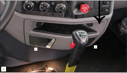 Peterbilt 567 / 579 Lower Slide Out Cup Holder Trim