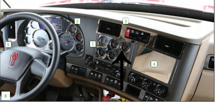 T680/T880 Center Vent and Switch Trim
