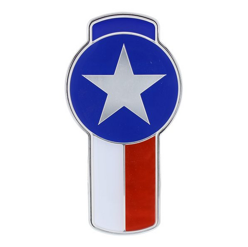 Chrome Die Cast Texas Flag  Emblem
