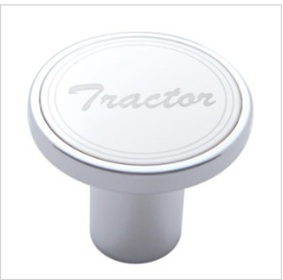 "Tractor" Air Valve Knob - Stainless Plaque W/ Cursive Script