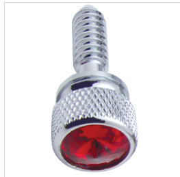 1/4"-20 Peterbilt Dash Screw - Knurled Screw Head With Diamond (14 Pack)