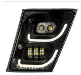 "Blackout" High Power LED Fog Light W/LED DRL & Position Light for 2003-2017 Volvo VN/VNL