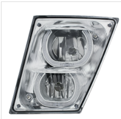 Fog/Driving Light W/White LED Light Bar For 2003-2017 Volvo VN/VNL