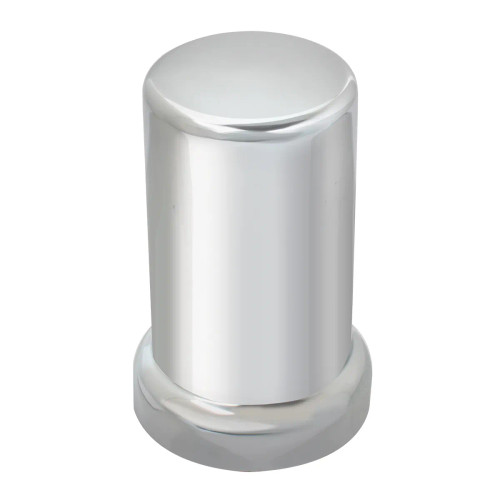 Chrome Plastic 33Mm X 2 3/8 Inch Flat Lug Nut Cover W/ Flange-Grand General-10268
