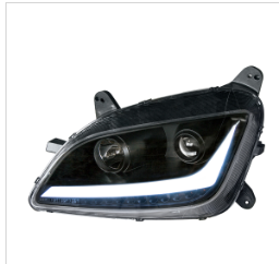"Blackout" Projection Headlight W/ LED Position &amp; Signal For 2010-2016 PB 587 &amp; 2012-2020 579